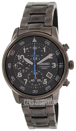 Seiko Chronograph Czarny/Stal Ø41 mm SNDE09