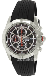 Seiko Chronograph Czarny/Guma Ø46 mm SNDE67
