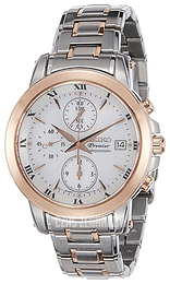 Seiko Premier Biały/Stal w kolorze różowego złota Ø37 mm SNDV68P1