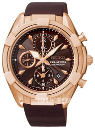 Seiko Velatura Brązowy/Skóra Ø40 mm SNDW54P1