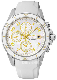 Seiko Sportura Biały/Guma Ø38 mm SNDX53