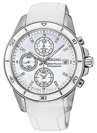 Seiko Srebrny/Guma Ø38 mm SNDX57