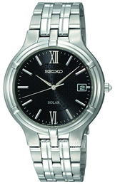 Seiko Dress Czarny/Stal Ø37 mm SNE027P1