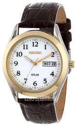 Seiko Dress Biały/Skóra Ø37 mm SNE056