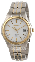 Seiko Biały/Pozlacana Ø39 mm SNE122