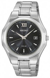 Seiko Dress Czarny/Stal Ø40 mm SNE155