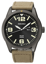 Seiko Czarny/Tkanina Ø43 mm SNE331