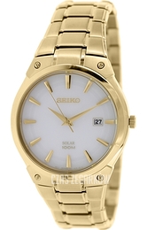 Seiko Biały/Pozlacana Ø44 mm SNE342