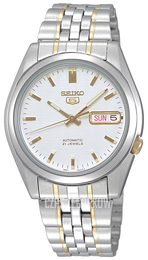 Seiko 5 Biały/Stal Ø37 mm SNK363K1