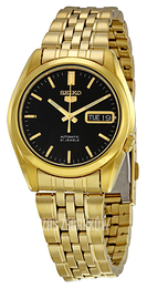 Seiko Dress Czarny/Stal w odcieniu złota Ø37 mm SNK368