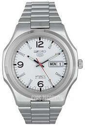 Seiko 5 Biały/Stal Ø38 mm SNKK55K1