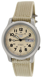 Seiko 5 Beżowy/Tkanina Ø37 mm SNKN27K1
