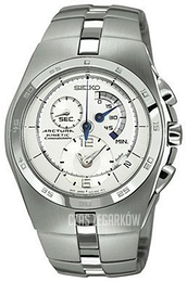 Seiko Kinetic Srebrny/Stal Ø43 mm SNL001