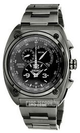 Seiko Chronograph Czarny/Stal Ø42 mm SNL073