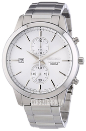 Seiko Chronograph Srebrny/Stal Ø42 mm SNN271P1