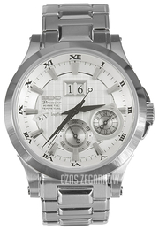 Seiko Premier Srebrny/Stal Ø42 mm SNP001