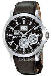 Seiko Premier Czarny/Skóra Ø40 mm SNP005