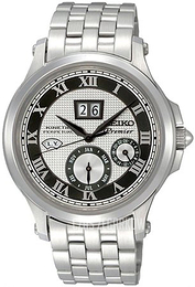 Seiko Premier Srebrny/Stal Ø41 mm SNP047P1