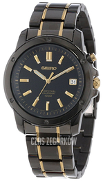 Seiko Czarny/Stal w odcieniu złota Ø39 mm SNQ045