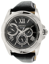 Seiko Czarny/Skóra Ø44 mm SNT041
