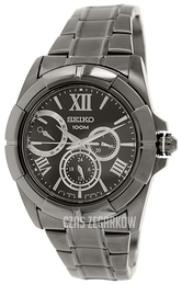 Seiko Sportura Czarny/Stal Ø44 mm SNT045