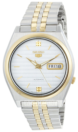 Seiko Dress Biały/Stal w odcieniu złota Ø38 mm SNX166