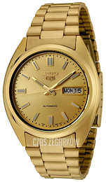 Seiko 5 Szampański/Stal w odcieniu złota Ø37 mm SNXS80K