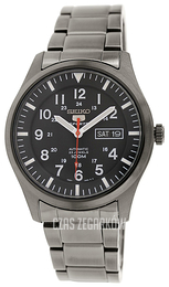 Seiko 5 Czarny/Stal Ø41 mm SNZG17J1