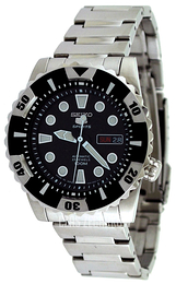 Seiko 5 Czarny/Stal Ø44 mm SNZJ13J1