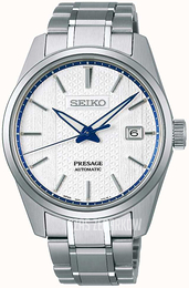 Seiko Presage Biały/Stal Ø39.3 mm SPB277J1