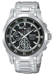 Seiko Premier Czarny/Stal Ø41 mm SPC051
