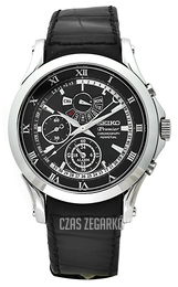 Seiko Premier Czarny/Skóra Ø42 mm SPC053