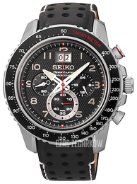 Seiko Sportura Czarny/Skóra Ø45 mm SPC139
