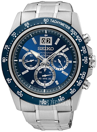 Seiko Chronograph Niebieski/Stal Ø44 mm SPC235P1