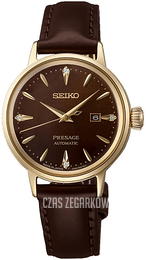 Seiko Presage Brązowy/Skóra Ø30.3 mm SRE020J1