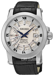 Seiko Kinetic Szary/Skóra Ø41 mm SRG015P1