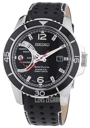 Seiko Sportura Czarny/Skóra Ø45 mm SRG019P2