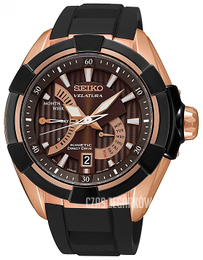 Seiko Velatura Brązowy/Guma Ø46.5 mm SRH020