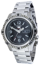 Seiko 5 Czarny/Stal Ø45 mm SRP143K1