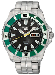 Seiko Sportura Czarny/Stal Ø44 mm SRP205