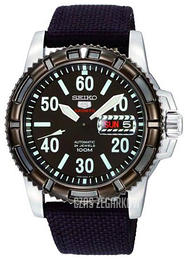 Seiko 5 Czarny/Tkanina Ø44 mm SRP219