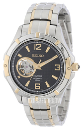 Seiko Coutura Czarny/Stal w odcieniu złota Ø40 mm SRP318