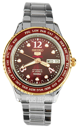Seiko Brązowy/Stal Ø36 mm SRP370