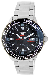 Seiko Sportura Czarny/Stal Ø44 mm SRP433