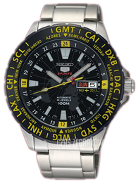 Seiko Sportura Czarny/Stal Ø45 mm SRP435