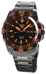 Seiko 5 Czarny/Stal Ø44 mm SRP547