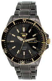Seiko Czarny/Stal Ø45 mm SRP558