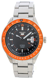Seiko 5 Czarny/Stal Ø45 mm SRP611K1S