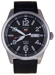 Seiko 5 Czarny/Tkanina Ø44 mm SRP625K1