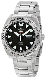 Seiko 5 Czarny/Stal Ø45 mm SRP739